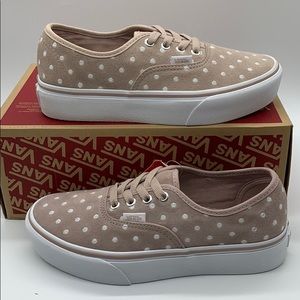 VANS AUTHENTIC PLATFORM SUEDE POLKA DOTS WMNS